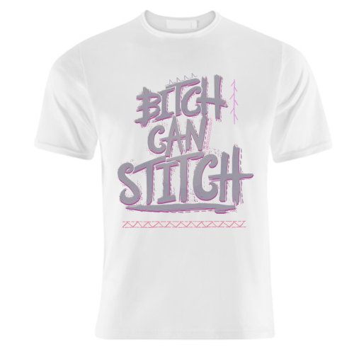 B-- Can Stitch - unique t shirt by minniemorris art