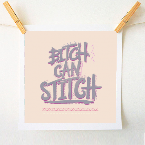 B-- Can Stitch - A1 - A4 art print by minniemorris art