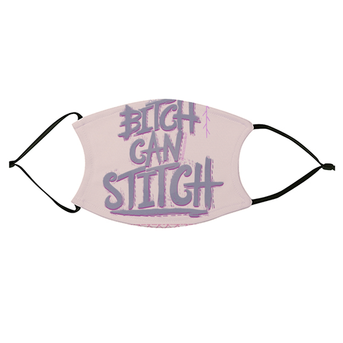 B-- Can Stitch - face cover mask by minniemorris art