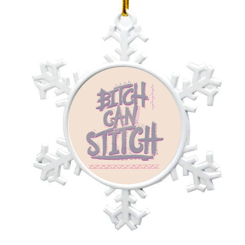 B-- Can Stitch - snowflake decoration by minniemorris art