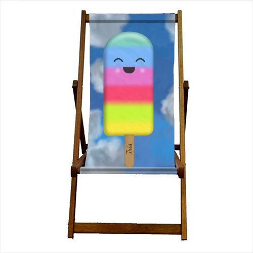 Iris - canvas deck chair by LozMac