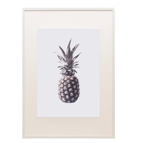 Pineapple - framed poster print by theoldartstudio