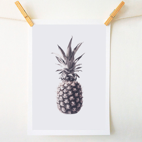 Pineapple - A1 - A4 art print by theoldartstudio