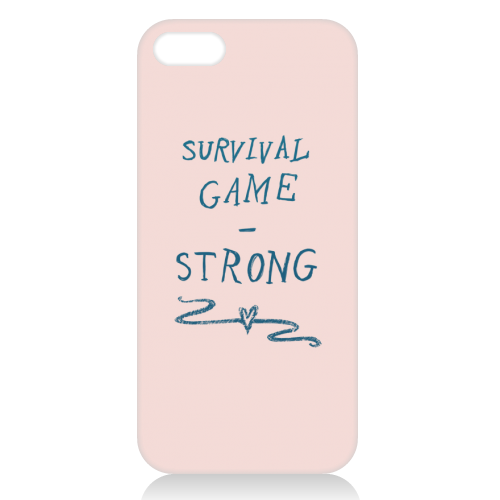 Survival - Strong - unique phone case by minniemorris art