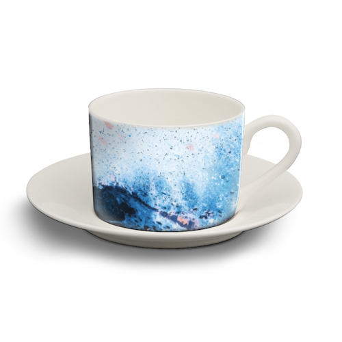 Stone Water - personalised cup and saucer by Uma Prabhakar Gokhale