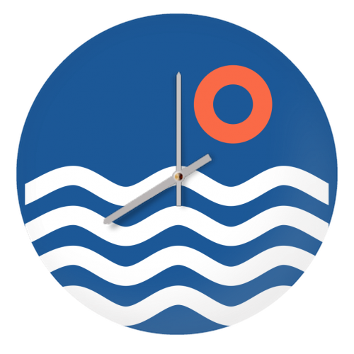 Nautical 03 - quirky wall clock by theoldartstudio
