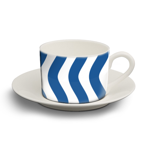 Nautical 02 - personalised cup and saucer by theoldartstudio