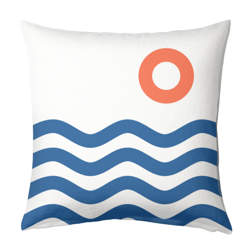 Nautical 02 - designed cushion by theoldartstudio
