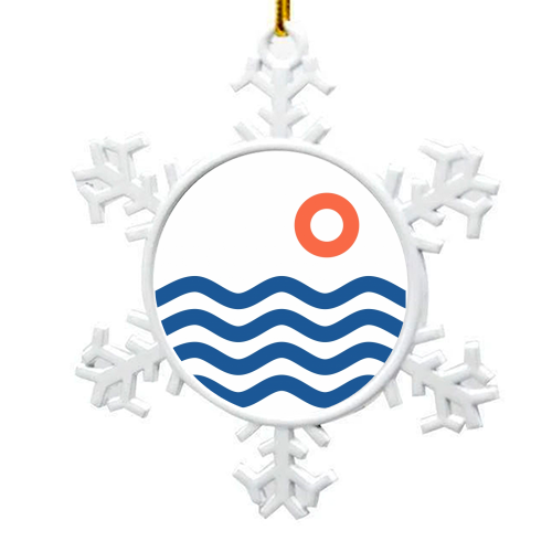 Nautical 02 - snowflake decoration by theoldartstudio