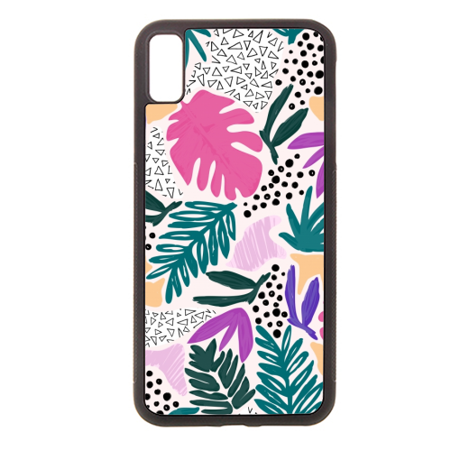 Cutting Shapes - Tropical - Stylish phone case by Dizzywonders