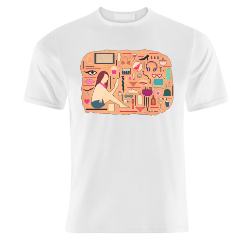 The Modern SAKHMET - unique t shirt by minniemorris art