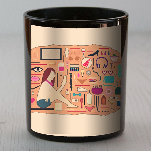 The Modern SAKHMET - scented candle by minniemorris art