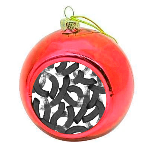 BRUSHED - colourful christmas bauble by Dizzywonders
