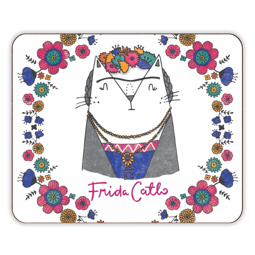 Frida Catlo - designer placemat by Katie Ruby Miller