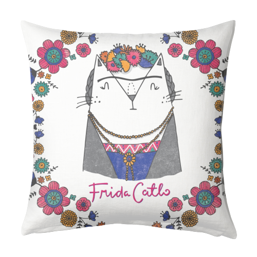 Frida Catlo - designed cushion by Katie Ruby Miller