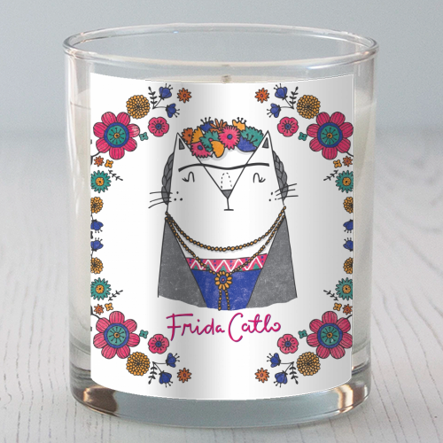 Frida Catlo - scented candle by Katie Ruby Miller