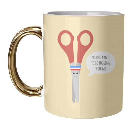 Running Despair - unique mug by petegrev