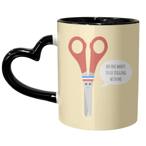 Running Despair - unique mug by petegrev