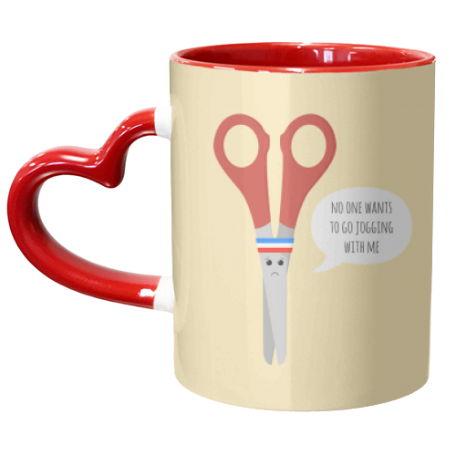 Running Despair - unique mug by petegrev