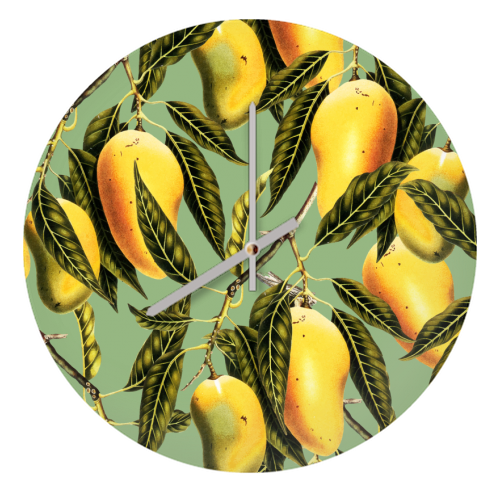 Mango Season - quirky wall clock by Uma Prabhakar Gokhale
