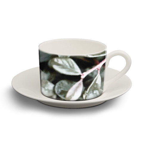 Rain V2 - personalised cup and saucer by Uma Prabhakar Gokhale
