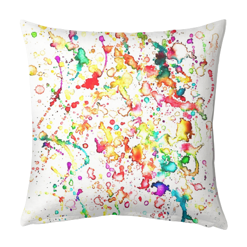Morning Splatter - designed cushion by Alicia Noelle Jones