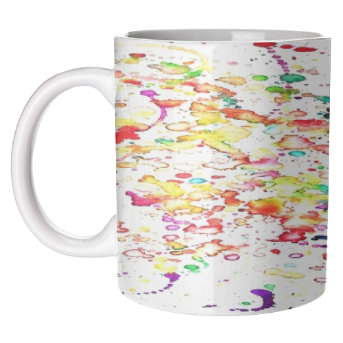 Morning Splatter - unique mug by Alicia Noelle Jones