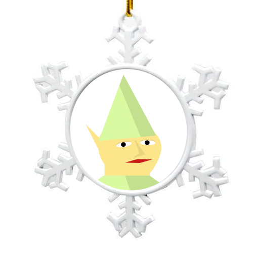runescape - green & yellow - snowflake decoration by Controllart