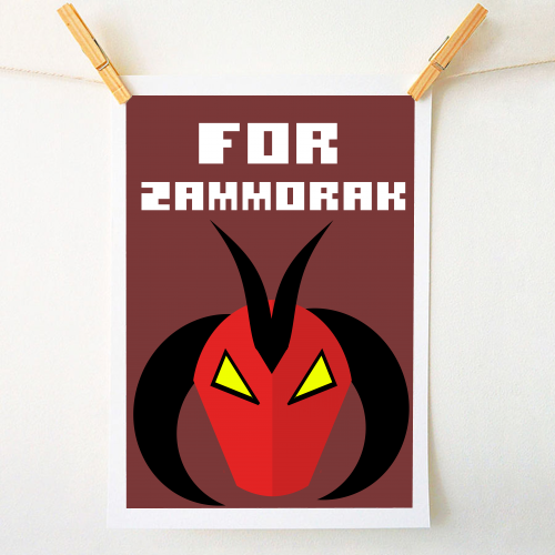 runescape - for zammorak - A1 - A4 art print by Controllart