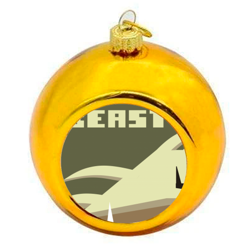 runescape - the beast - colourful christmas bauble by Controllart