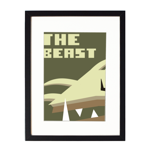 runescape - the beast - framed poster print by Controllart