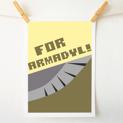 runescape - for armadyl! - A1 - A4 art print by Controllart