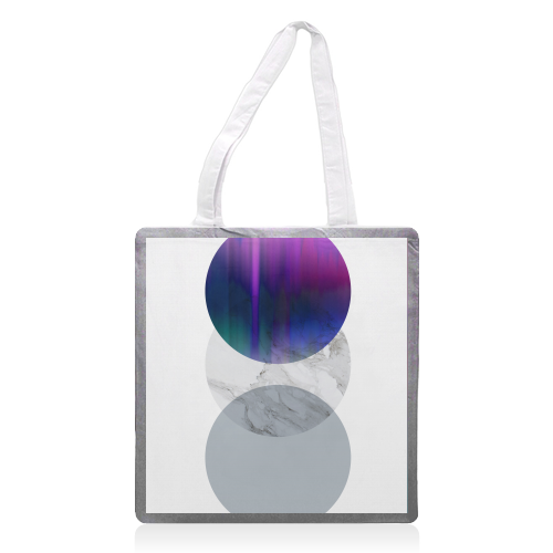 Round Amethyst - printed tote bag by GS Designs