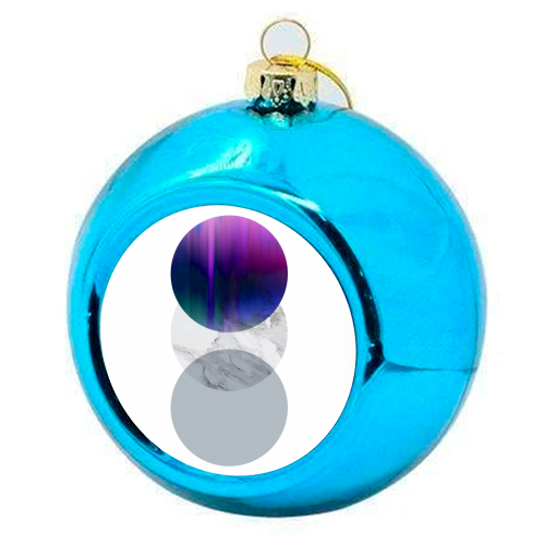 Round Amethyst - colourful christmas bauble by GS Designs