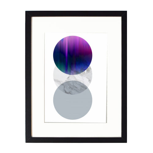 Round Amethyst - framed poster print by GS Designs