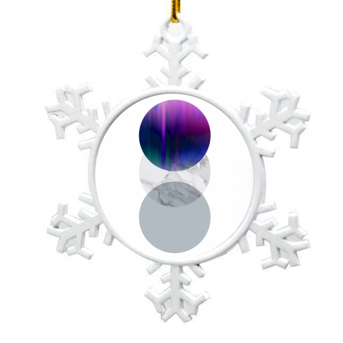 Round Amethyst - snowflake decoration by GS Designs