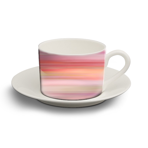Roses Blur - personalised cup and saucer by GS Designs