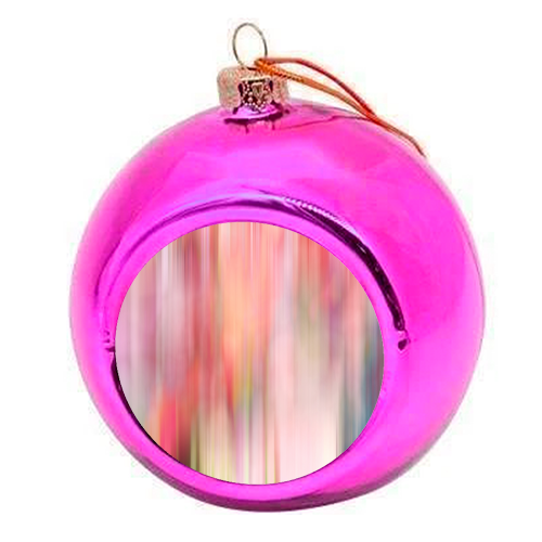 Roses Blur - colourful christmas bauble by GS Designs