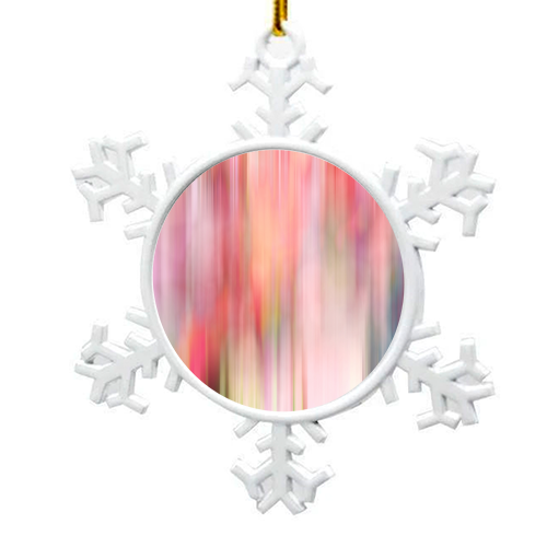 Roses Blur - snowflake decoration by GS Designs