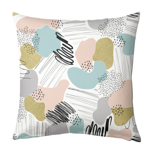 ABSTRACT PASTEL - designed cushion by Dizzywonders