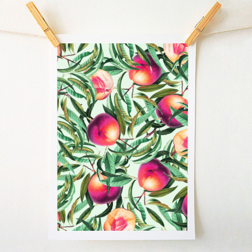 Sweet Peaches - A1 - A4 art print by Uma Prabhakar Gokhale