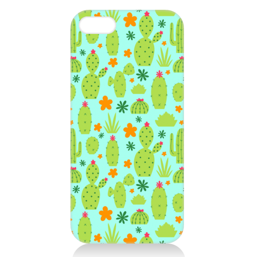 Neon Cacti - unique phone case by kayleighevans