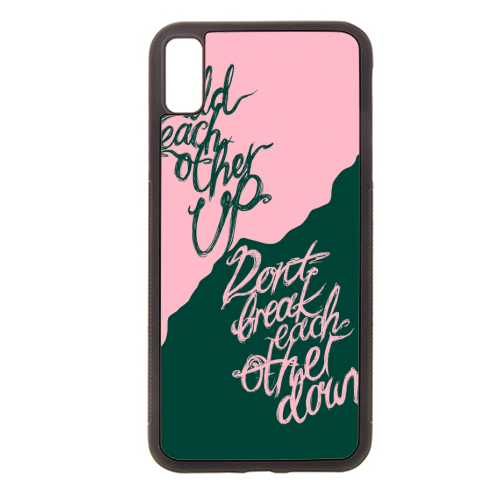 Build Don't Break - stylish phone case by minniemorris art