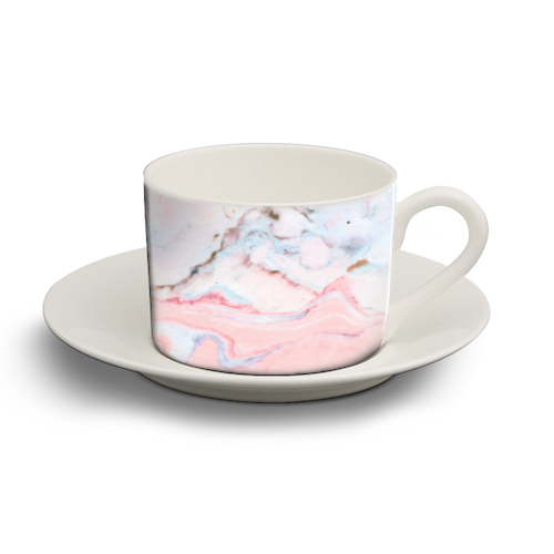 Marble Love - personalised cup and saucer by Uma Prabhakar Gokhale