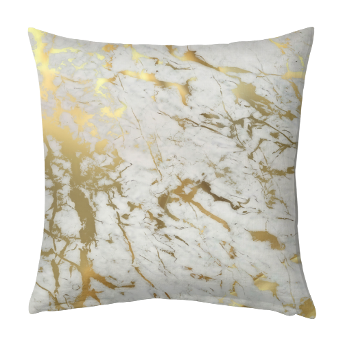 Original Gold Marble Pattern - designed cushion by Marta Olga Klara