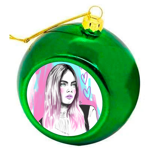 Cara - colourful christmas bauble by Mike Hazard
