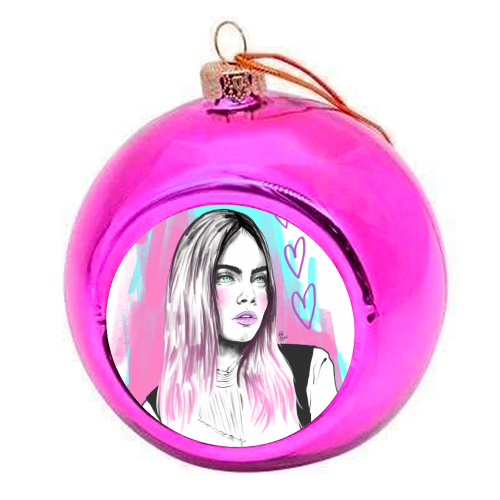 Cara - colourful christmas bauble by Mike Hazard