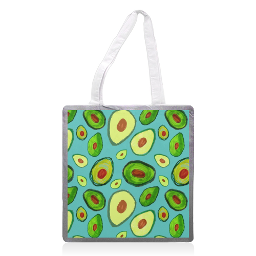 Avocados - printed tote bag by Rosemaria Romero