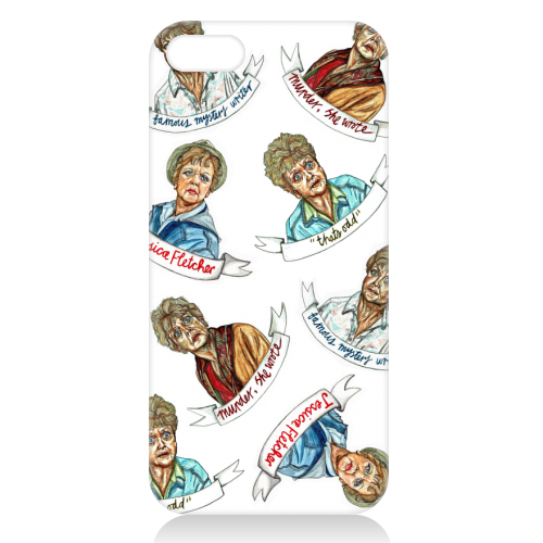 Murder, she wrote - mixed - unique phone case by Thom Kofoed
