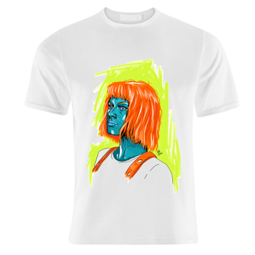 Leeloo - unique t shirt by Mike Hazard